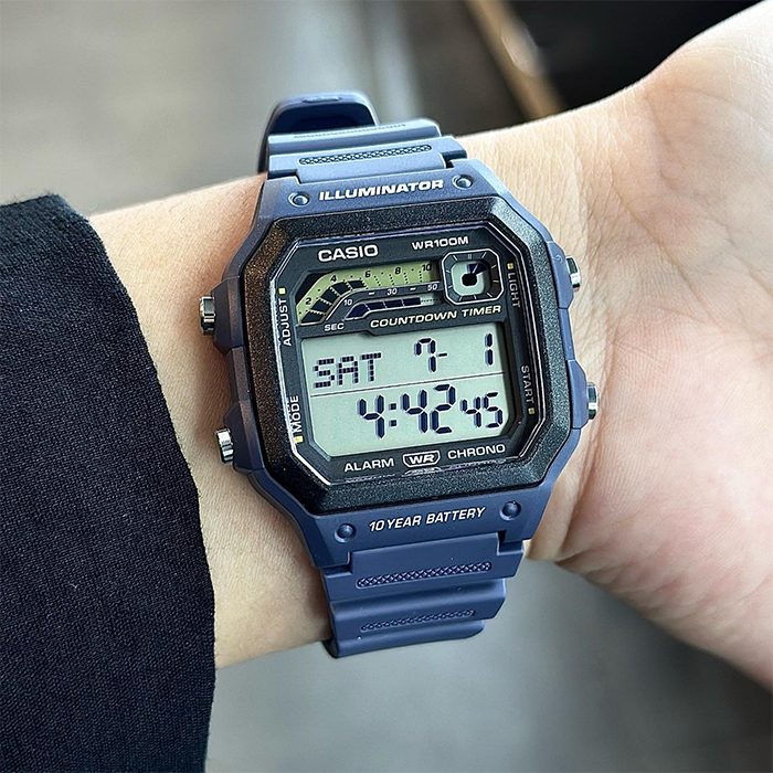 Мужские часы CASIO Collection WS-1600H-2A