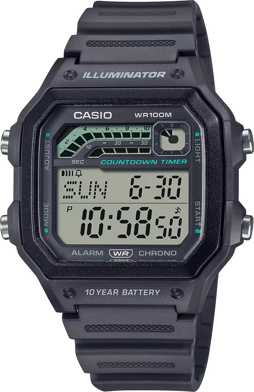 Мужские часы CASIO Collection WS-1600H-8A